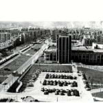 Ancienne photo aérienne de l'Hôtel de Ville