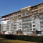 Immeuble Les Ravenelles en chantier pour l'ajout d'un étage