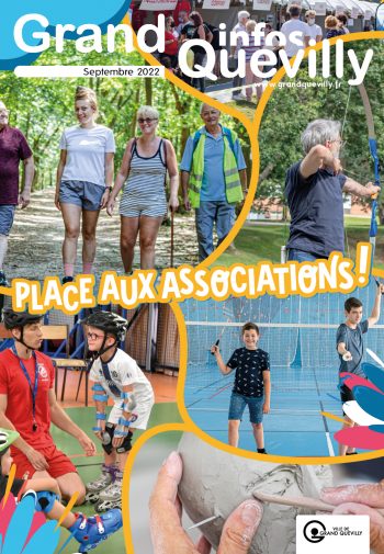 couverture du Grand Quevilly infos de septembre 2022 avec des photos d'associations
